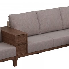 △千匠一品中式风格优质白蜡木框架+布艺沙发组合K59-M
