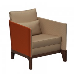千匠一品中式风格优质白蜡木+仿真皮客厅沙发组合K61-M