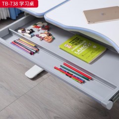 △千匠一品 儿童风格 微晶颗粒板+五金底架 高档精致学习桌TB-738-L