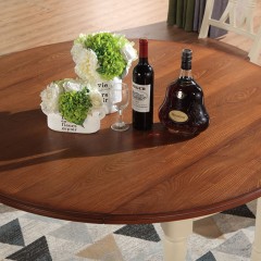 △千匠一品地中海精选优质橡胶木中纤板结合餐厅餐椅CY8622-X