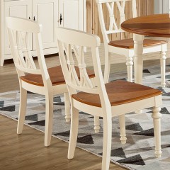 △千匠一品地中海精选优质橡胶木中纤板结合餐厅餐椅CY8622-X