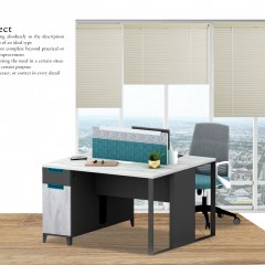 千匠一品首推办公家具优质刨花板板材+环保三聚氰胺胶模纸双饰办公桌OS-WA2812-X