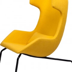 千匠一品现代风格精选羊绒+稳固铁脚休闲椅C017-G