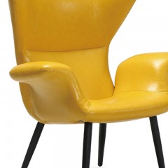 千匠一品现代风格优质PU皮+结实铁架海绵休闲椅C056-J