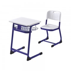 千匠一品 精选优质铁架+三胺板现代办公培训桌椅组合KL-3014-E