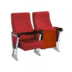 千匠一品现代优质铝合金旋转APS塑料+折叠写字板办公礼堂椅KL-907-E