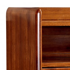 千匠一品新中式优质进口金丝檀木实木框架储物装饰柜C07-J