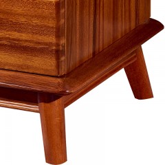 千匠一品新中式精选非洲进口金丝檀木实木框架床头柜L02-J