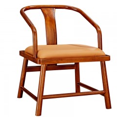 △千匠一品新中式精选非洲进口金丝檀木+实木框架书椅Y05-J