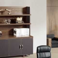 千匠一品现代风格实木颗粒板E1级板材书柜HP-355-E
