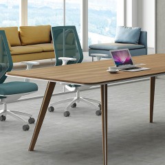 千匠一品现代风格实木颗粒板E1级板材会议桌ZH-885-Y