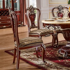 △千匠一品欧式风格优质板木结合餐厅系列餐椅6005-Y