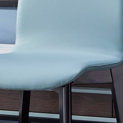 千匠一品 首推现代简约风格优选白蜡木脚+西皮软包+高密度海绵填充餐厅餐椅A111-L