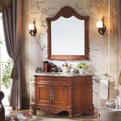 千匠一品美式轻奢美国红橡木浴室柜+镜子EM7009B-Z