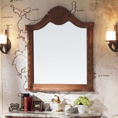 千匠一品美式轻奢美国红橡木浴室柜+镜子EM7009B-Z