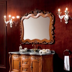 千匠一品美式轻奢美国红橡木浴室柜+镜子EM7013-Z