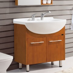 千匠一品欧式轻奢泰国橡胶木浴室柜+镜子EM8052-Z