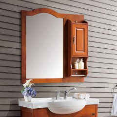 千匠一品欧式轻奢泰国橡胶木浴室柜+镜子EM8053-Z
