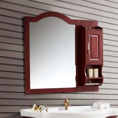 千匠一品欧式轻奢泰国橡胶木浴室柜+镜子EM8055-Z