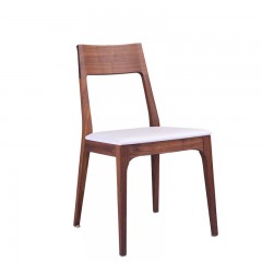 △【精品】千匠一品现代风格意大利进口胡桃木餐椅CP 4000N-R