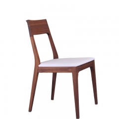 △【精品】千匠一品现代风格意大利进口胡桃木餐椅CP 4000N-R