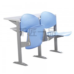 千匠一品院校办公家具固定式支架双层台面优质三聚氰胺板课桌椅XJ-K31