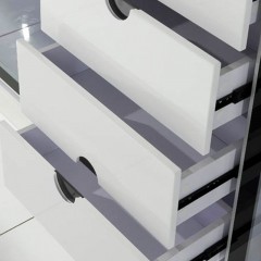 千匠一品简约现代书柜书架密度板带铝矿门自由组合简易组合柜格子储物柜F01-R