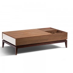 千匠一品北欧优质中纤板实木脚客厅创意功能茶桌长几MD327-M