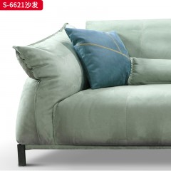 千匠一品 意式风格 双面磨砂+高回弹海绵+新高弹+俄罗斯进口落叶松 时尚大气沙发 S-6621沙发-X