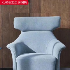 千匠一品 意式风格 优质棉麻布+实木框架+高密度海绵+实木脚 时尚简约休闲椅 KJ608(226)-X