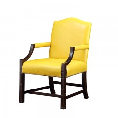 【精品】千匠一品美式风格优质白蜡皮客厅单椅SD6217-M