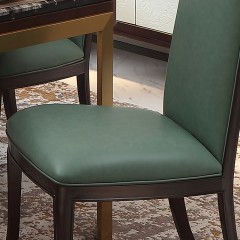 △【精品】千匠一品轻奢美式优质榉木+皮质餐椅SD3217-M