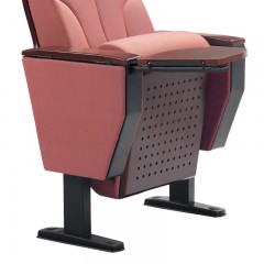 千匠一品现代办公院校家具高级进口材质带写字板自动回位礼堂椅SJ8603-Q
