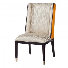 千匠一品新中式风格优质榉木多层实木板仿真皮/超纤皮餐椅MC10-D222-01-X