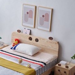 千匠一品 儿童房儿童床白蜡木+实木多层板+松木排骨架床S1005-C