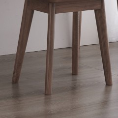 千匠一品意式极简白蜡木+多层实木板妆凳W13-C