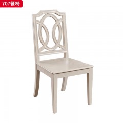【精品】千匠一品轻奢美式进口橡胶木+白蜡木木皮饰面餐椅-707-G