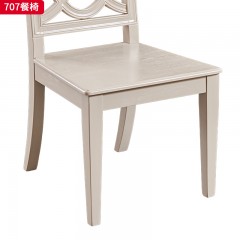 【精品】千匠一品轻奢美式进口橡胶木+白蜡木木皮饰面餐椅-707-G