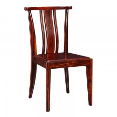 △【精品】千匠一品轻奢中式非洲进口乌金木材+环保油漆餐椅KY208-X