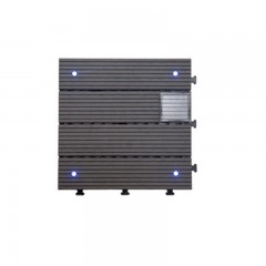 千匠一品塑木+太阳能光板+环保PE底座黑色地板SSLB-WPC30 LDP-X