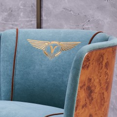 【精品】千匠一品轻奢后现代进口蚕丝绒+外框采用纳米科技板客厅休闲椅C1085-M
