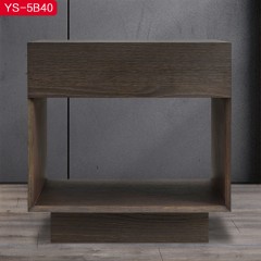 △千匠一品意式极简实木板+大宝油漆床头柜YS-5B40-C