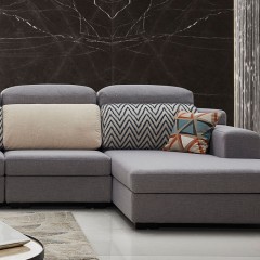 千匠一品现代风格优质棉麻布+松木框架客厅1+3+贵沙发组合1800-M