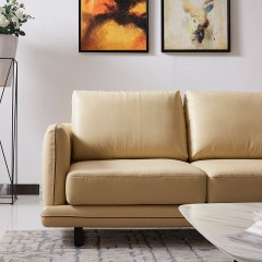 千匠一品现代风格进口青皮+优质金属底座客厅1+3+贵沙发组合F8832#-M