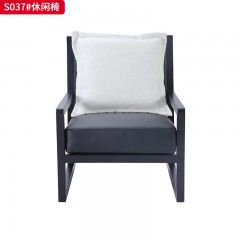 千匠一品 意式风格 头层青皮+落叶松框架+高密度海绵 时尚休闲椅 S037-L