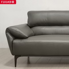 千匠一品 意式风格 头层青皮+高回弹海绵+落叶松木框架 时尚大气沙发 F101-L