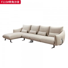 千匠一品 意式风格 头层青皮+落叶松木框架+羽绒+高弹海绵  时尚大气沙发  F115-L