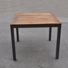 千匠一品户外优质铝合金框架+柚木1方桌+4椅子CY-8690-M