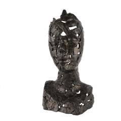千匠一品 现代简约式铸铁黑古铜色雕塑摆件H0448-L