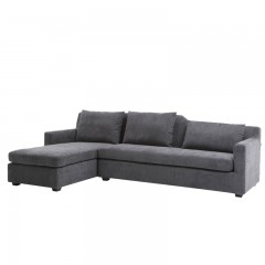 千匠一品 北欧极简风格优质桉木实木进口麻纺布沙发3+贵沙发组合8003-X
